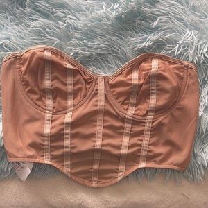 BOOHOO BEIGE CORSET